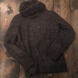 Brown Chunky Turtleneck Sweater